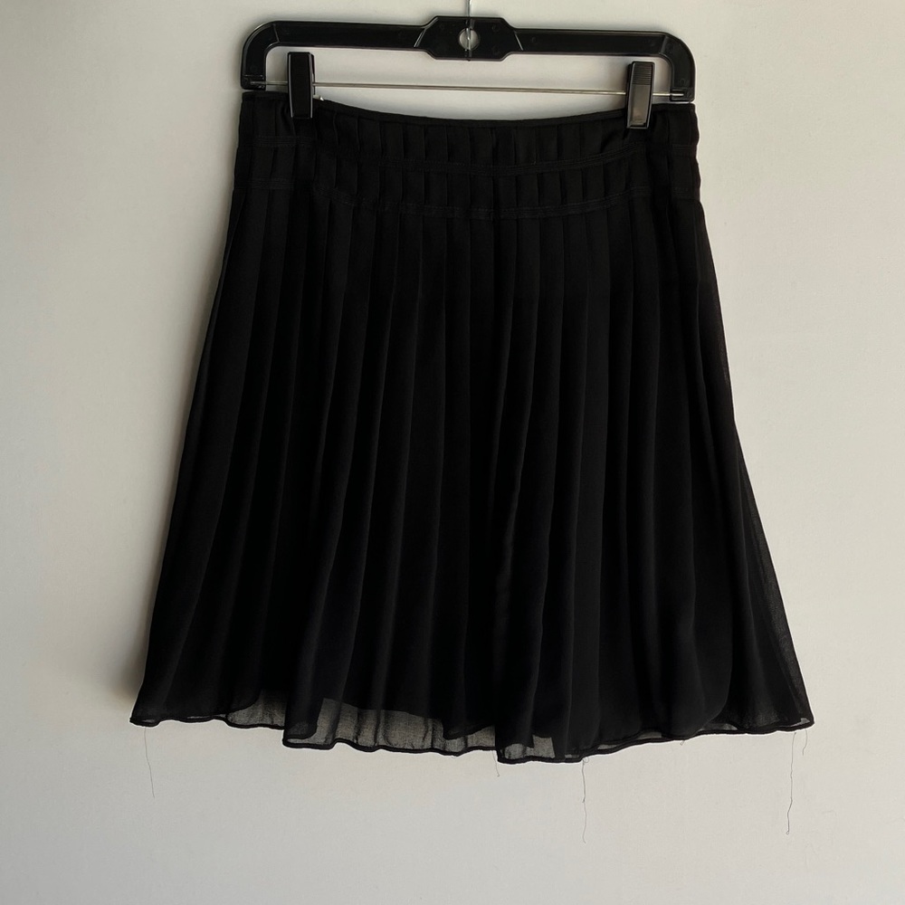 Elegant Black Pleated Skirt